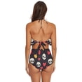 thumbnail image 4 of Ckdifva Skulls Hearts Womens High Waisted Bikini Set Two Piece Swimsuit Bathing Suits, 4 of 5