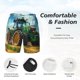 thumbnail image 3 of Fotbe Green Tractor Field Traje de Baño para Hombre – Shorts de Natación de Secado Rápido con Forro y Bolsillos-XX-Large, 3 of 6