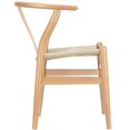 thumbnail image 2 of Hawthorne Collections Dining Arm Chair in Natural, 2 of 4