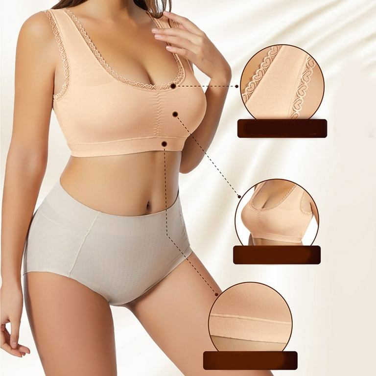 Varsbaby Women's Solid Color Underwear Comfortable With Steel Ring 3/4 Cup  Bra