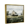 thumbnail image 3 of Stupell Industries Country Farmhouse Barn Meadow Landscape Painting Gold Floater Framed Art Print Wall Art, 3 of 6