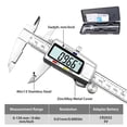 thumbnail image 4 of Riwesomey Calibrador Vernier electrónico pantalla Digital 0-150mm calibre de medición regla de Control de botón micrómetro espesor de Medidores de medidas dimensionales Riwesomey TO000962-00B, 4 of 6