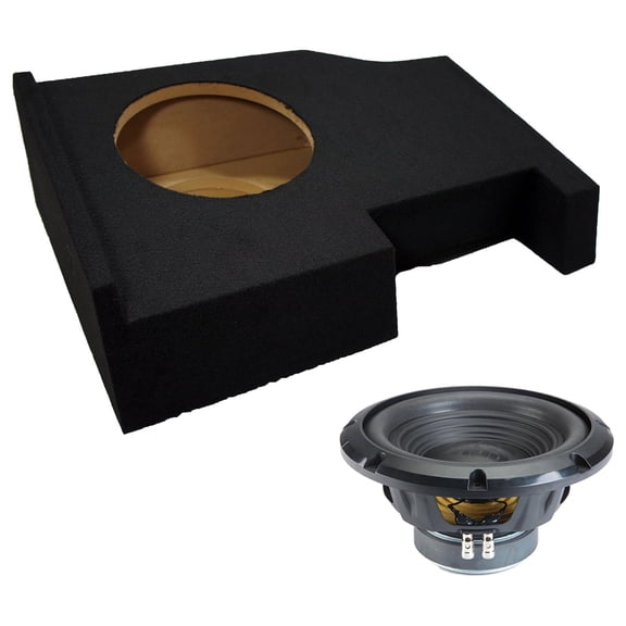 Alpine fits 14-18 Chevy Silverado Crew Cab Sealed Single 10" W10S4 Loaded Subwoofer Sub Box Enclosure 250W RMS 4 Ohm