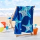 thumbnail image 5 of Toalla de playa de algodón de secado rápido de 30" x 60" Patrón de estrella de mar para niños y niños pequeños. Toalla de Viaje para Niños Niñas. Manta de playa súper absorbente seca, 5 of 5