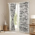 thumbnail image 3 of Homewish Chic Black Stripes Curtains Pack of 2 (42x84 Each) for Adult, Modern Abstract Ombre Curtains Blackout, Fashion Graffiti Art Bedroom Curtains, Blackout Curtains Bedroom Decor, 3 of 6