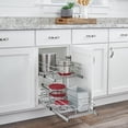 thumbnail image 2 of Rev-A-Shelf Kitchen Cabinet Pull Out Shelf Organizer, 12 x 22 In, 5WB2-1222CR-1, 2 of 11