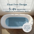 thumbnail image 3 of Non-Slip Bath Mat for Textured Tubs and Showers, Works on Tile and Stone, 31.5 Inch by 15 Inch Rectangular, Black, Thermoplastic Rubber, 3 of 7