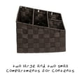 thumbnail image 4 of Honey-Can-Do Double Woven Polypropylene Desk Organizer, Espresso, 4 of 6