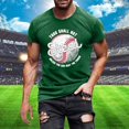 thumbnail image 3 of Menu2019s T-Shirt Décontracté à Manches Courtes avec Design Thème Baseball pour Confort et Usage Quotidien, 3 of 4