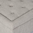 thumbnail image 5 of GDF Studio Dean Fabric Storage Ottoman, Mixed Grey, 5 of 12