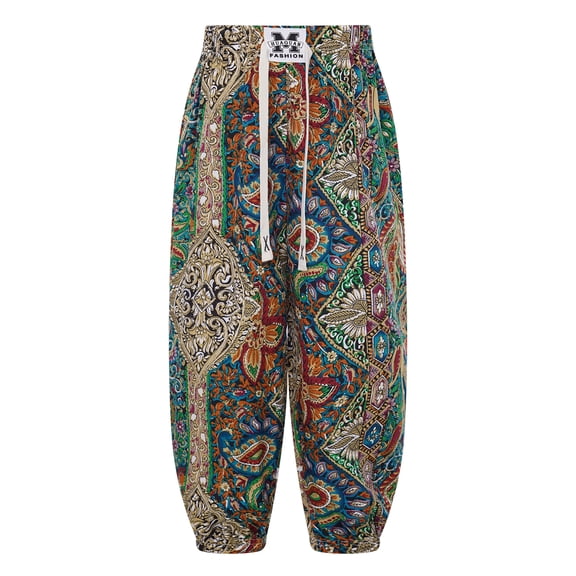 iiniim Little Kids Girls Boys Loose Boho Harem Pants High Waist Hippy Baggy Trousers Pants Summer Type B 140