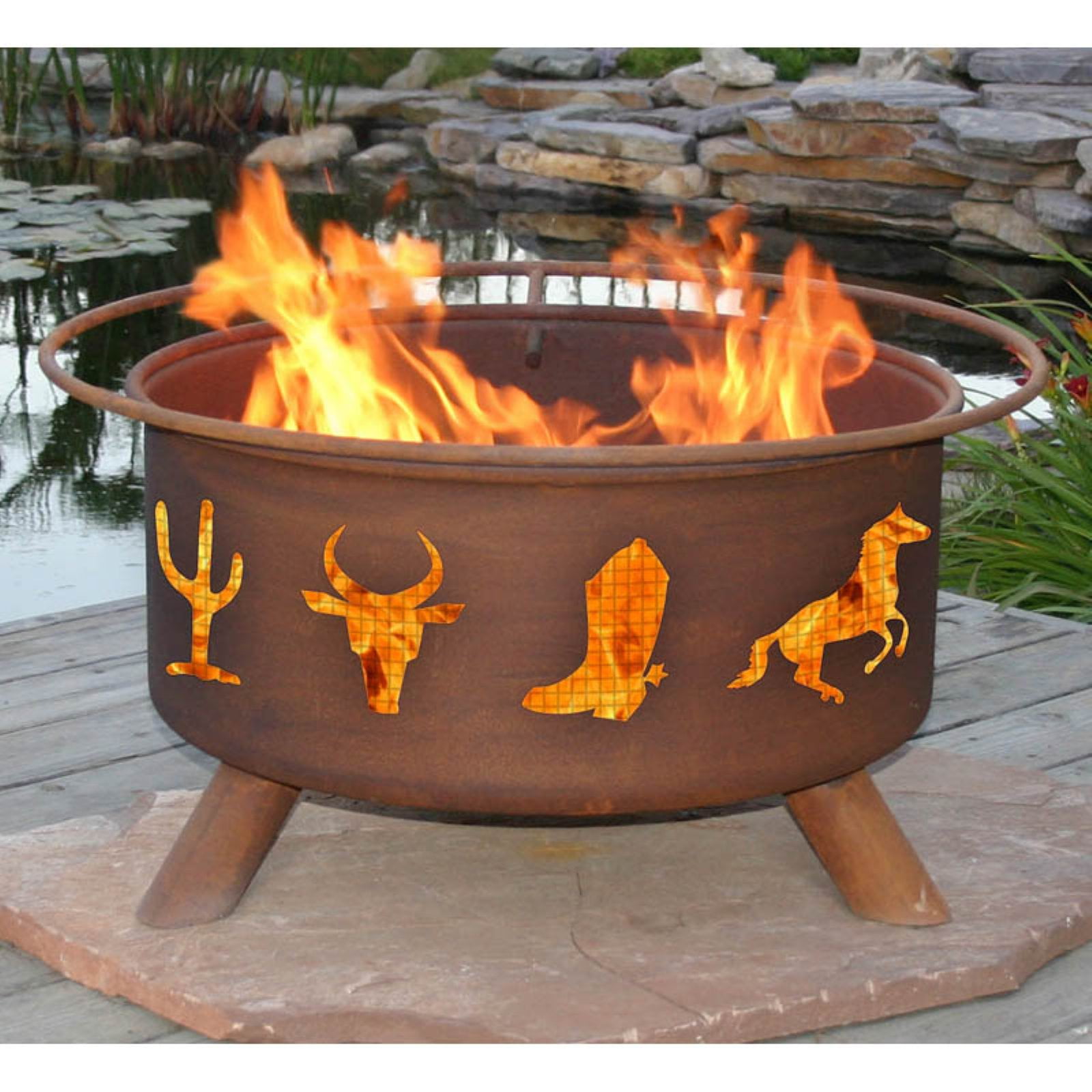 Yard Garden Outdoor Living Kokopelli Fire Pit Model F112 Home