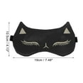 thumbnail image 4 of Unique Bargains Cartoon Cat Style Sleep Mask Eye Shade Cover Black, 4 of 6