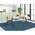 thumbnail image 3 of SAFAVIEH Montauk Jolyon Diamond Cotton Area Rug, Navy/Ivory, 6' x 9', 3 of 9
