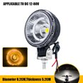 thumbnail image 3 of 3 Inch LED Round Driving Fog Lights High Brightness Work Lights Water proof 24V 12V Universal For Trucks ATV Motorcycle, 3 of 7