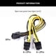 thumbnail image 5 of 6pcs 8Pin hembra a 2x8Pin(6+2) Cable de alimentación GPU macho Cable divisor PCI-E, 5 of 9