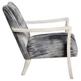 thumbnail image 3 of Uttermost Watercolor Contemporary Fabric and Wood Accent Chair in Blue/Gray, 3 of 5
