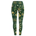 thumbnail image 3 of Christmas Leggings Women Buffalo Plaid Print High Waist Slim Fit Stretch Gym Jegging Tights Holiday Outfits, 3 of 6