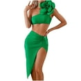 thumbnail image 2 of Traje de baño de 2 piezas para mujer, trajes de baño para mujer, traje de baño de tirantes de color liso para mujer, conjuntos de bikini de moda, traje de baño de nailon para mujer, 2 of 6