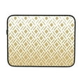 thumbnail image 7 of Modern Textures Diamond Shapes 15 inch Portable Laptop Sleeve Compatible with MacBook Air Notebook Computer Case for Men Women College School Students, 7 of 7