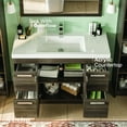 thumbnail image 7 of Eviva Lugano 48" Gray Oak Modern Bathroom Vanity with White Integrated Acrylic Sink, 7 of 7