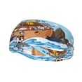 thumbnail image 2 of Uemuo Animals on Noah's Ark Floating Printed Sports Headbands for Men Women,Moisture Wicking Workout Headband, Sweatband Headbands,Non-slip Workout Gym Yoga Headband, 2 of 9