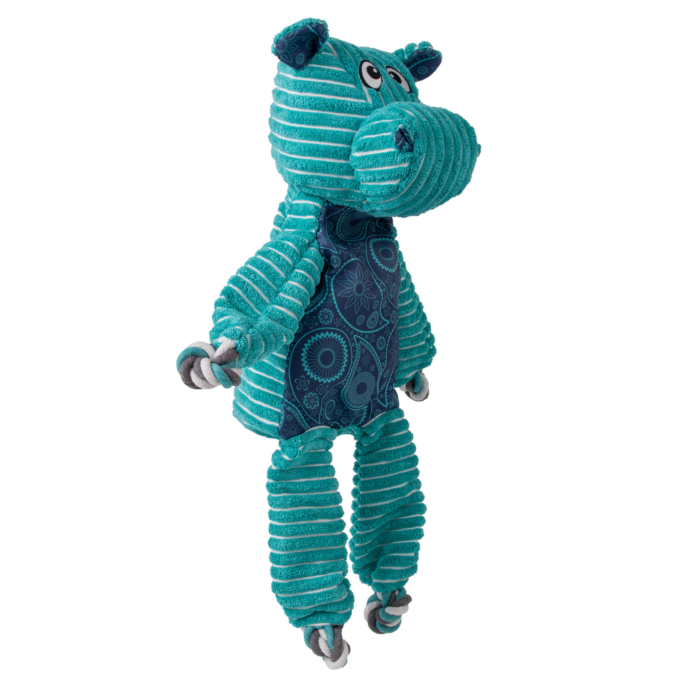 KONG® Floppy Knots Squeaker Dog Toy, Hippo, Jumbo Extra Large