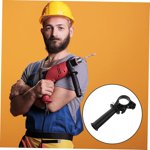 Drill Bit Accessory Front Handle Replacement for Power Drill - Adjustable Auxiliary Grip for Enhanced Control and in Workshop