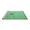 thumbnail image 2 of Ahgly Company Machine Washable Indoor Rectangle Abstract Turquoise Blue Modern Area Rugs, 8' x 12', 2 of 4