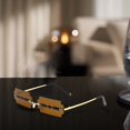 thumbnail image 5 of Liyamei Metal Frame Square Sunglasses & Unique Cool Eyewear, 5 of 5