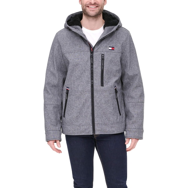 Chaqueta Tommy Hilfiger rellena de tejido blando con forro de sherpa