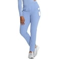 thumbnail image 3 of Cherokee Infinity Women's Pull-on Scrub Cargo Pants with Mid-Rise Tapered Leg and 5 Pockets Plus Size IN120A, 3XL, Ciel, 3 of 4