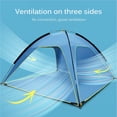 thumbnail image 1 of Beach Ventilated Tent Detachable Double Pole Ventilated Tent UV Protection 3-sided Ventilated Spacious Tent with Removable Bottom Pad for Beach Camping, 1 of 9