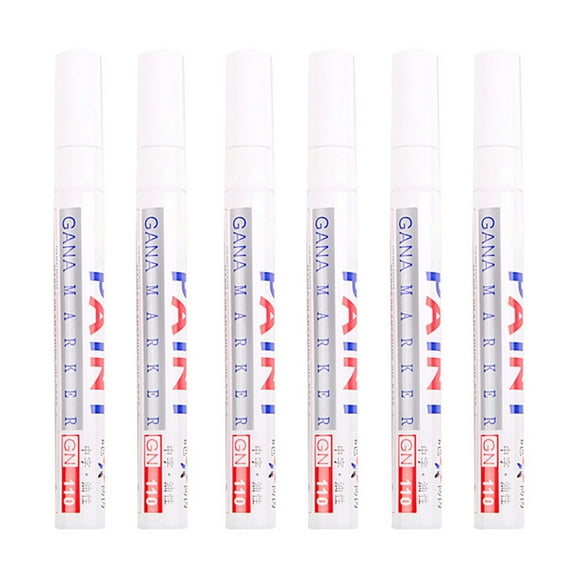 Tssuoun 6pcs 110 marking pen paint pen wholesale tire marking repainting pen car color oily marking pen
