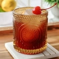 thumbnail image 7 of 24PCS Kate Aspen 10 oz. Ribbed Retro Arch Floral Amber Drinking Glasses Vintage Glassware Set Cocktail Glass Set, Juice Glass, Water Cups | Great Hostess Gift & Gift for New Home Owners, 7 of 7