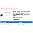 thumbnail image 2 of Engine Coolant Temperature Sensor Connector - Compatible with 2015 - 2017 Hyundai Tucson FUEL CELL EV FCEV 2016, 2 of 2