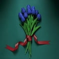 thumbnail image 6 of BalsaCircle 10 Royal Blue 13" Single Floral Stem Foam Tulips Flowers Blooms, 6 of 7