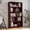 Cherry, variant on Farini 5 Tiers Bookcase, Wooden Bookcase with Adjustable Shelves for Home, Office, Grey