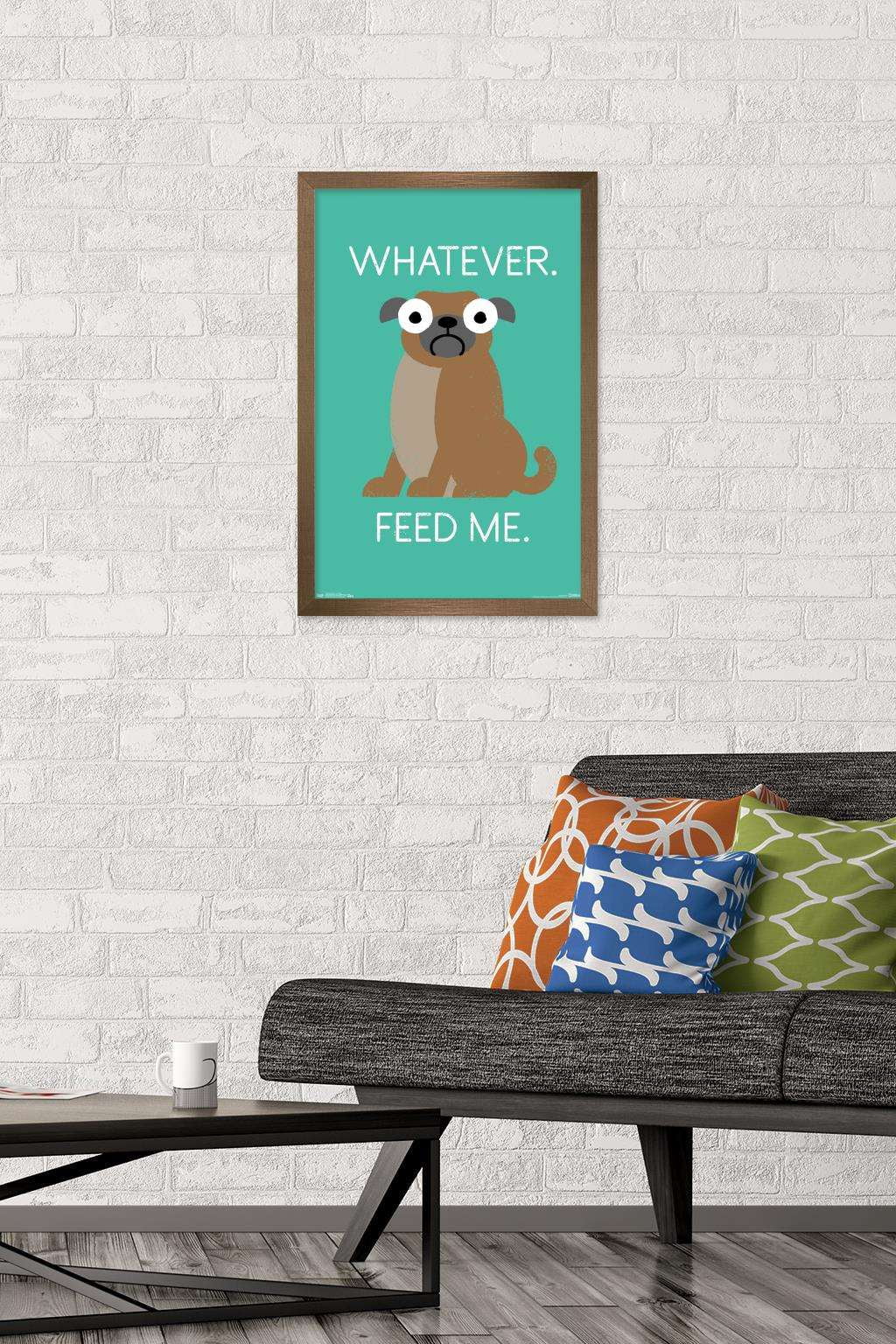 DaVid Olenick - Feed Me Wall Poster, 14.725" x 22.375", Framed