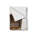 thumbnail image 2 of Chest Soft Flannel Fleece Throw Blanket, Wealth Themed Gold Coins Kings Ransom Wooden Box Pirate Treasure Picture, Cozy Plush for Indoor and Outdoor Use, 70" x 90", Umber Earth Yellow, by Ambesonne, 2 of 6
