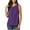 Purple, variant on Wyobmus Womens Front Ruched Tank Tops Crewneck Sleeveless Shirts Loose Fitted Stretchy Top Tunic Casual Summer Trendy Clothes 2025 Pink