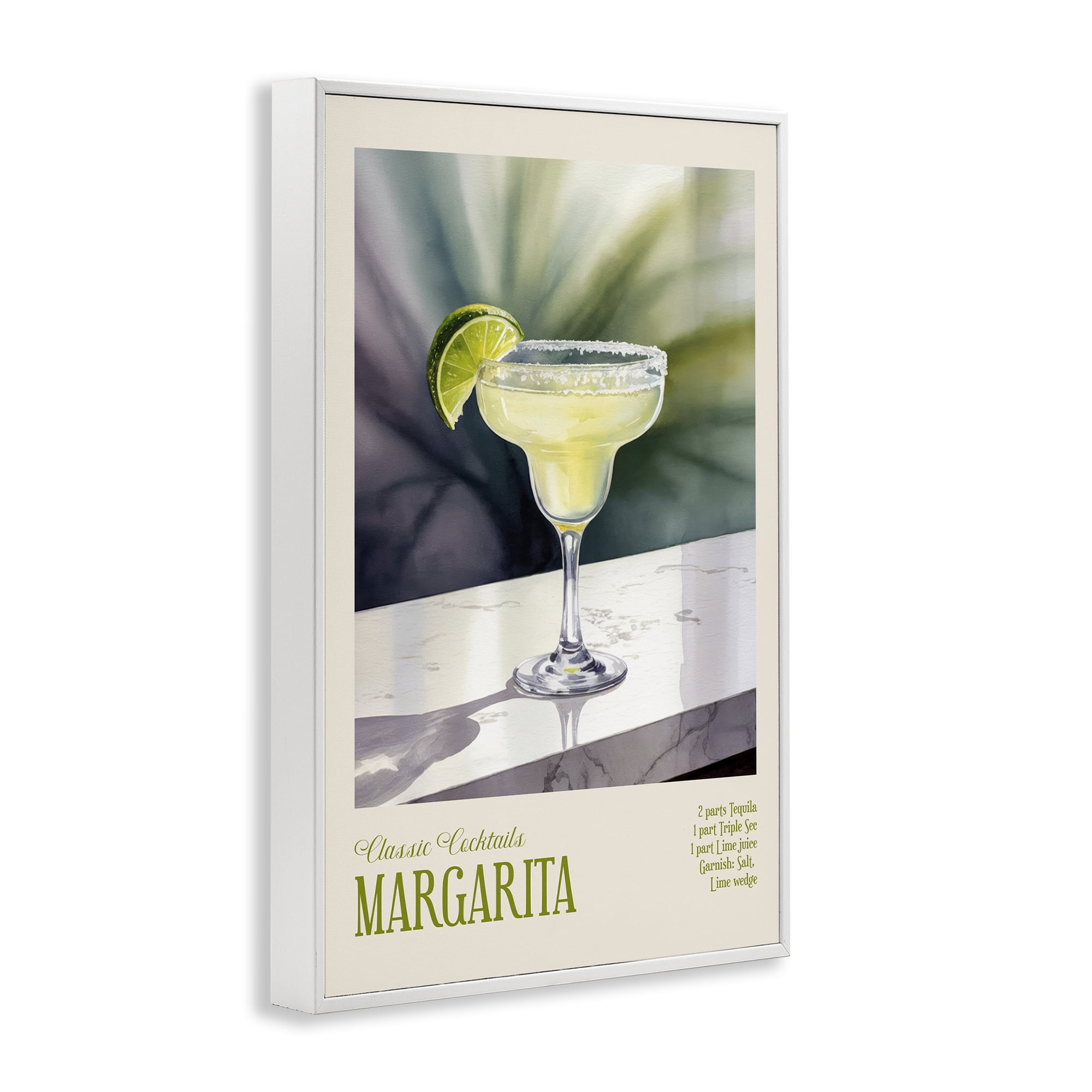 Stupell Industries Margarita on Marble White Framed Giclee Art, design by Andreas Magnusson