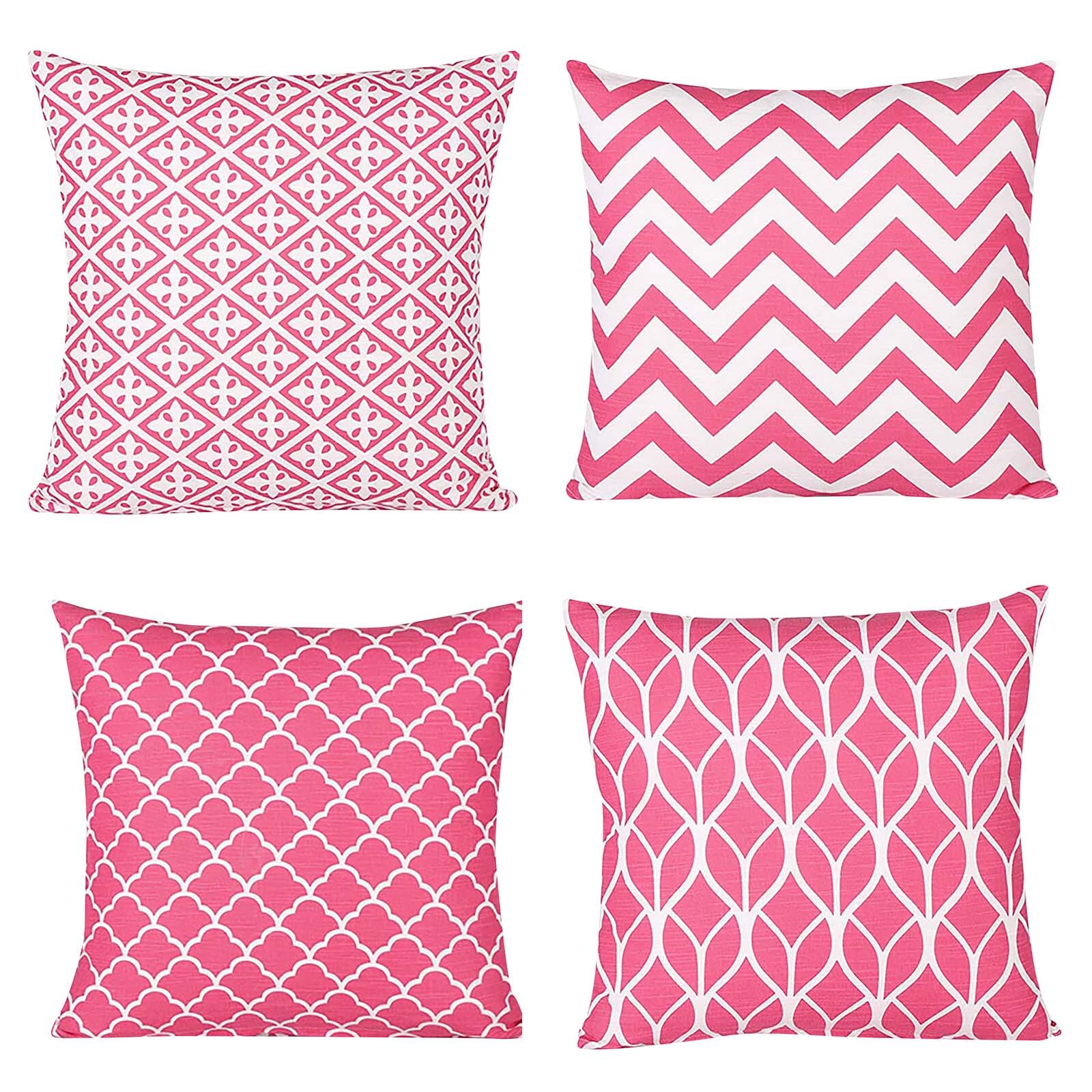 Decorative Throw Pillow Covers Set of 4 Couch Pillows Cushion Cover for