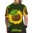 thumbnail image 2 of Wukai Sunflower Print Men's Short-Sleeved Mesh T-Shirt,Quick-Dry Short Sleeve Workout T-Shirt-4X-Large, 2 of 8