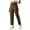Brown, variant on Edvintorg Womens Cargo Pants with Pockets High Waisted Hiking Trouser Outdoor Casual Athletic Pant Clothes Women Army Green S-2XL