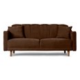 thumbnail image 2 of Sofá Cama De Velvet Chocolate Beehive Memory Foam Modelo Annika, 2 of 8