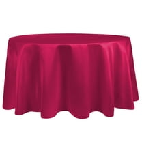 Ultimate Textile Bridal Satin 60-Inch Round Tablecloth - Fits Tables Smaller than 60-Inches in Diameter