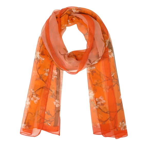 Foulard Multicolore à Motif Floral pour Femme, Foulards Bandeau Légers en Satin de Soie Style Années 50 avec Protection Solaire pour l'Été, Taille Unique Style-10