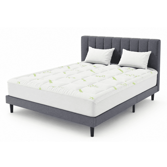 Alvantor Mattress Protector, Breathable Mattress Cover Twin/Full/Queen/King Size Bed, Cooling 3D Air Fabric Bed Pad Cover, Deep Pocket 8"-21"