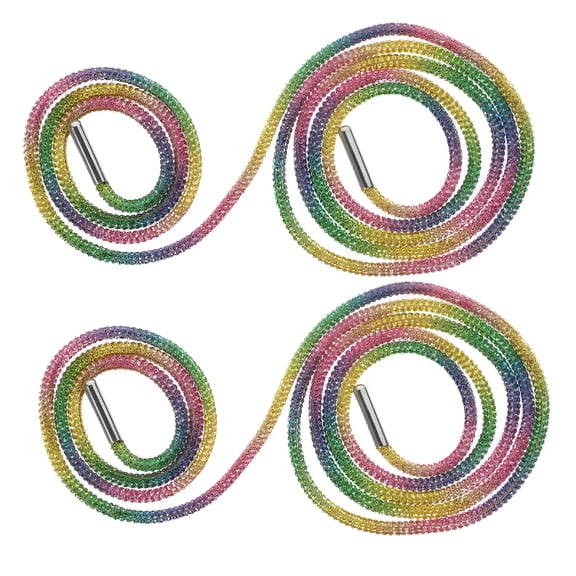 VANIDO 1 Pair Rhinestone Shoe Laces Bling Shoelaces Glitter Shoe Laces Crystal Shoelaces for Casual Shoes